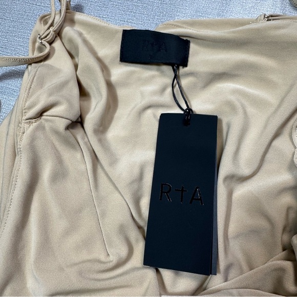 NWT New Rta Adriana Mini Sesame Beige Dress Size XL - Picture 5 of 11